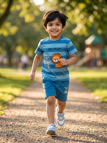 Coolbee Store Kids Boys Clothing Set - Sky Blue (CS009) – front view