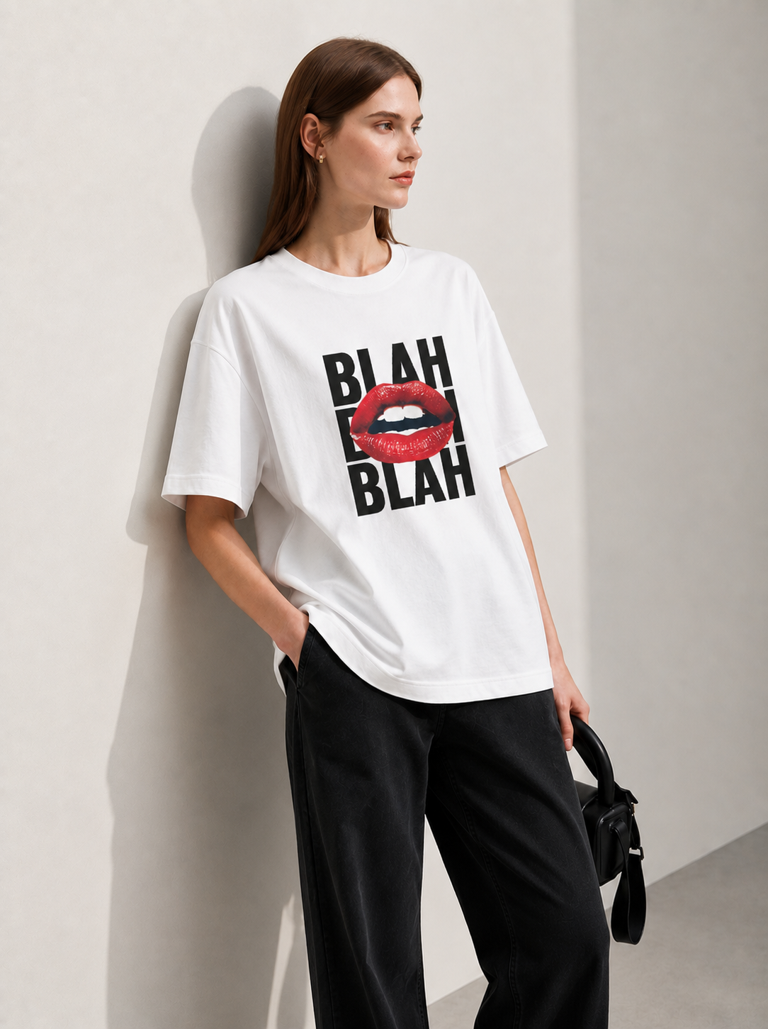 Blah Women Tee White