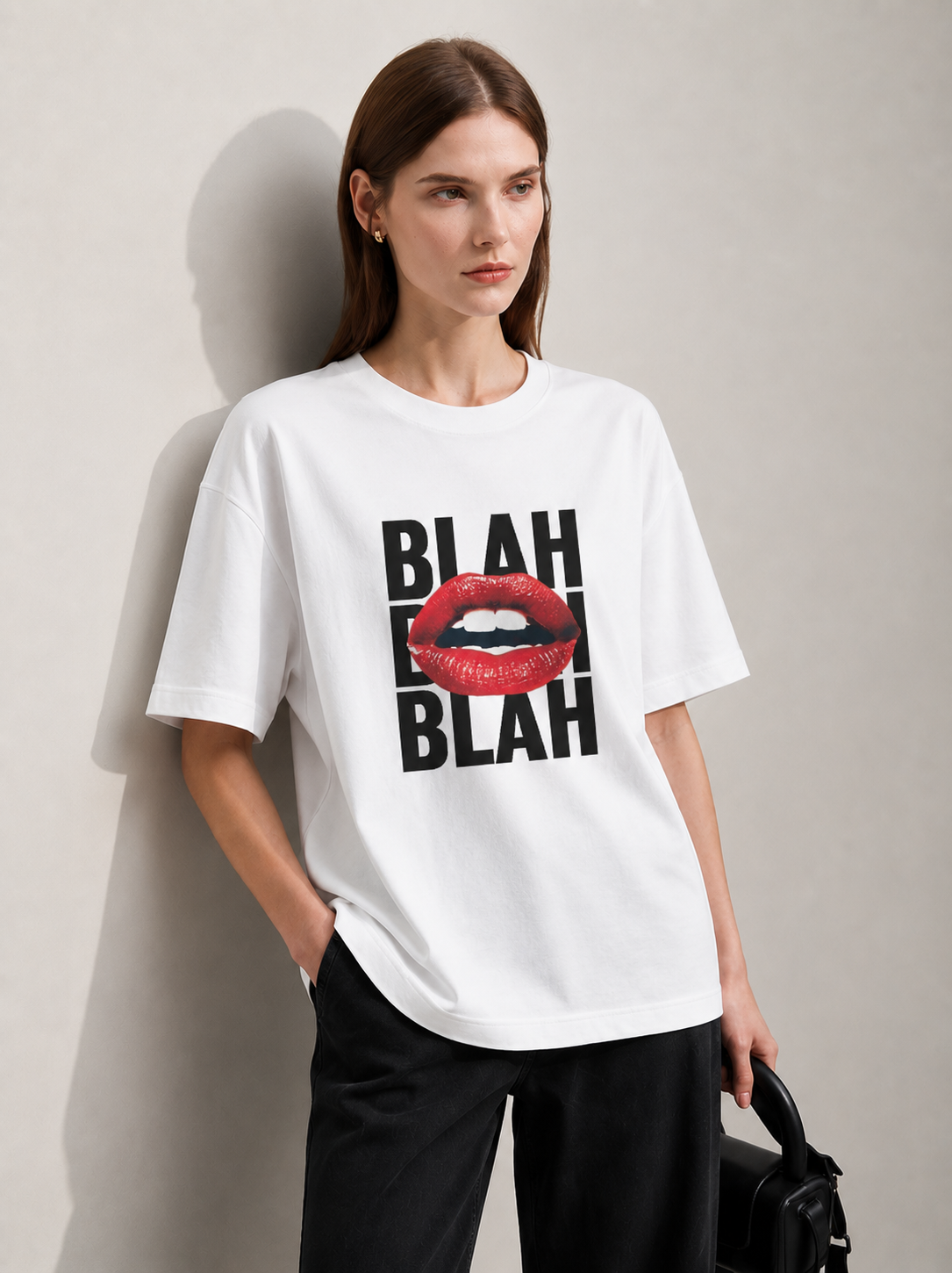 Blah Women Tee White