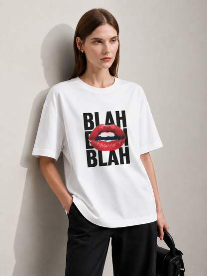 Blah Women Tee White