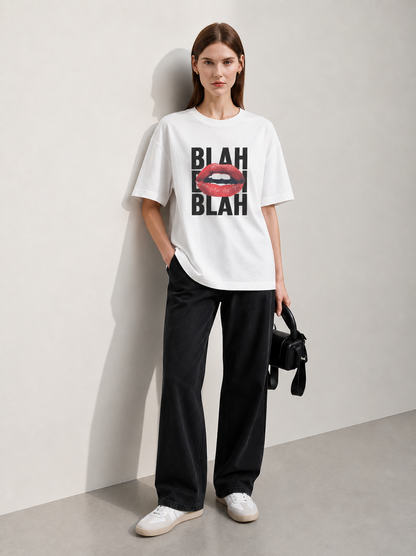 Blah Women Tee White