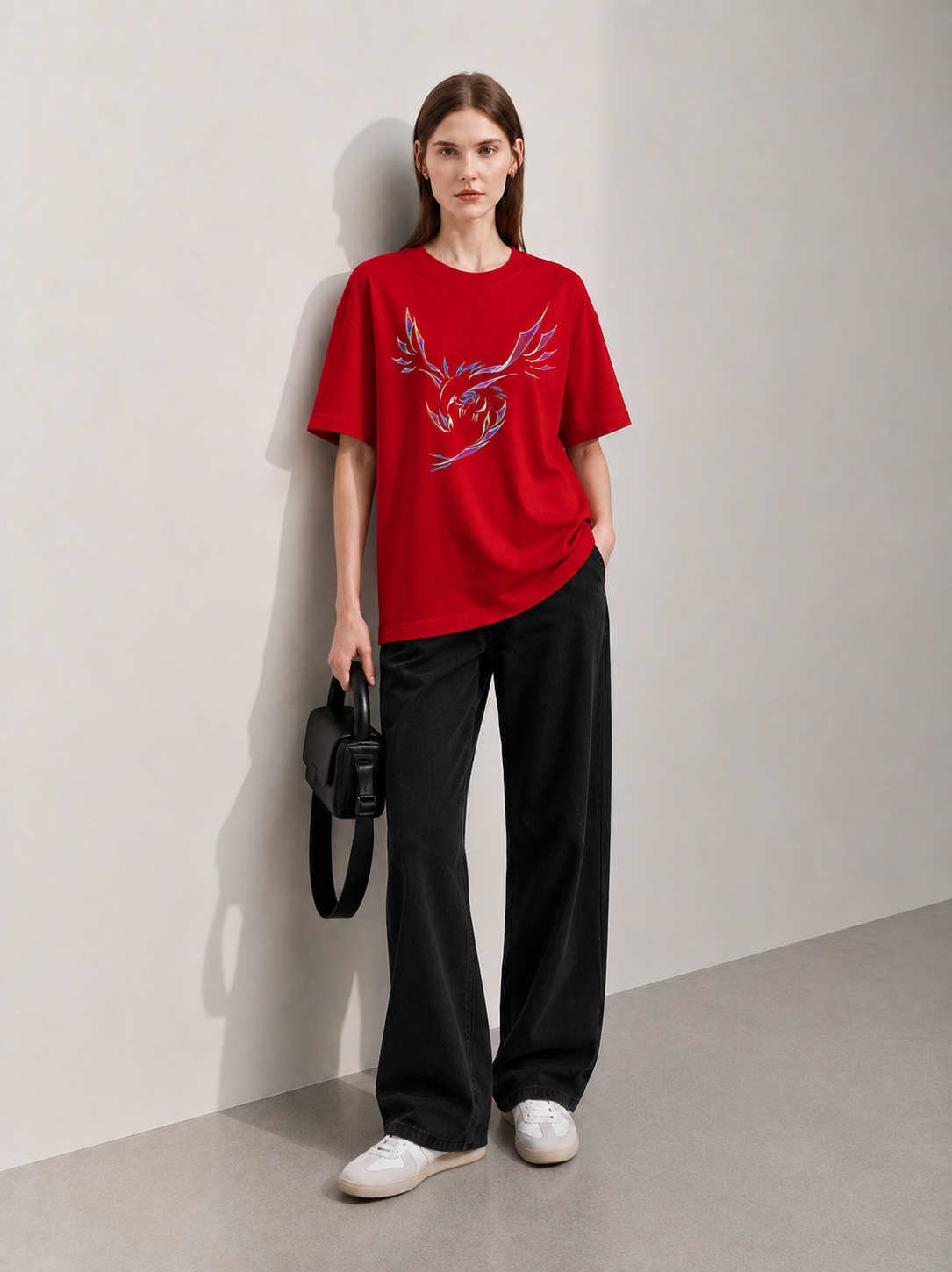 Wing Line Women Tee Red