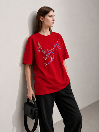 Wing Line Women Tee Red