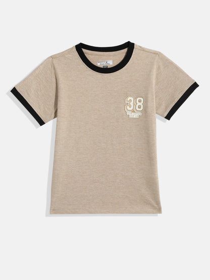 Coolbee Store Kids Boys T-Shirt - Beige (KBSSTR22) – back view