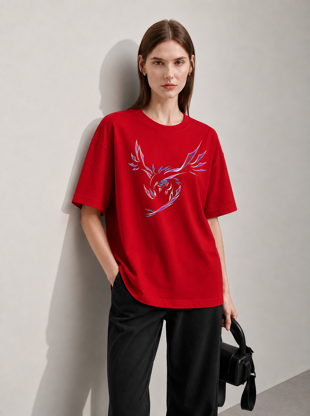 Wing Line Women Tee Red