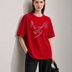 Wing Line Women Tee Red