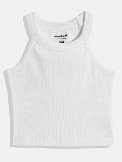 Coolbee Store Kids Girls Top - White (KG4TOP026) – front view