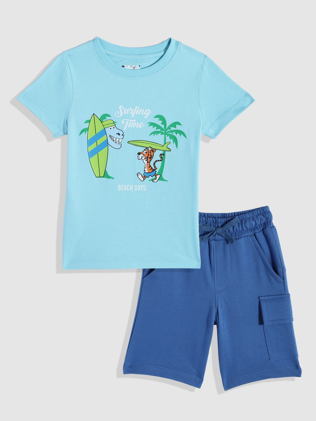 Coolbee Store Kids Boys Clothing Set - Sky Blue (CS012) – back view