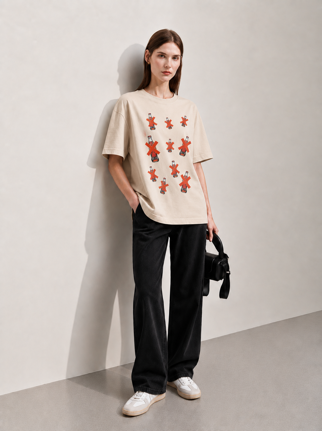 Cross Women Tee Beige