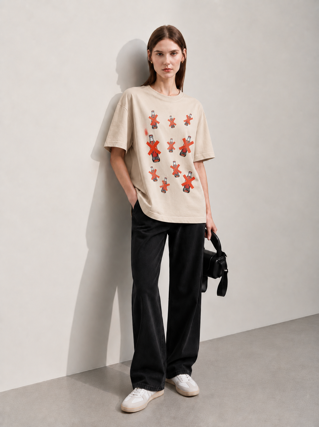 Cross Women Tee Beige