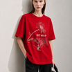 Bit Map Women Tee Red