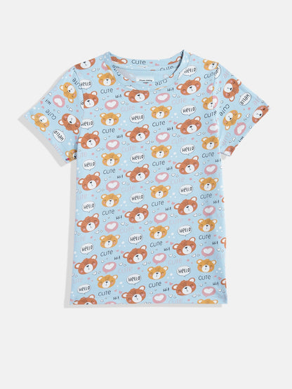 Coolbee Store Kids Boys T-Shirt - Light Blue (CSKT237) – back view