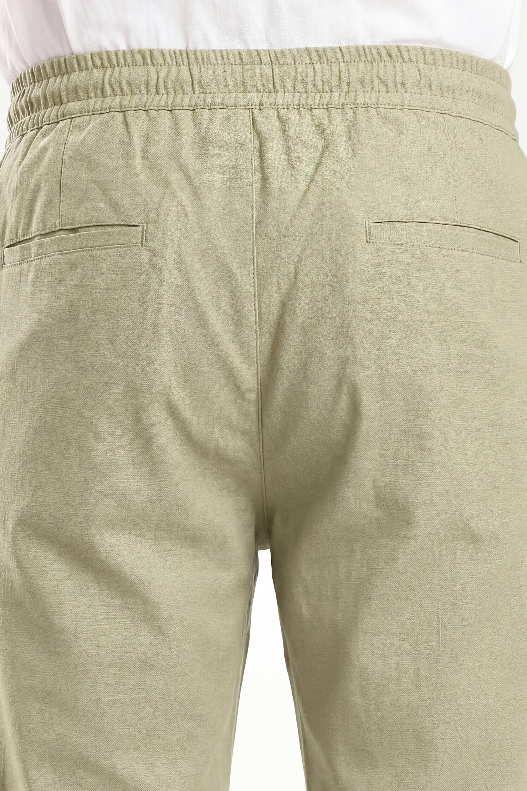 Cool Bee Linen Travel Pants Sea Green for Men - Sea Green Linen Travel Pants Lightweight India - Lifestyle View