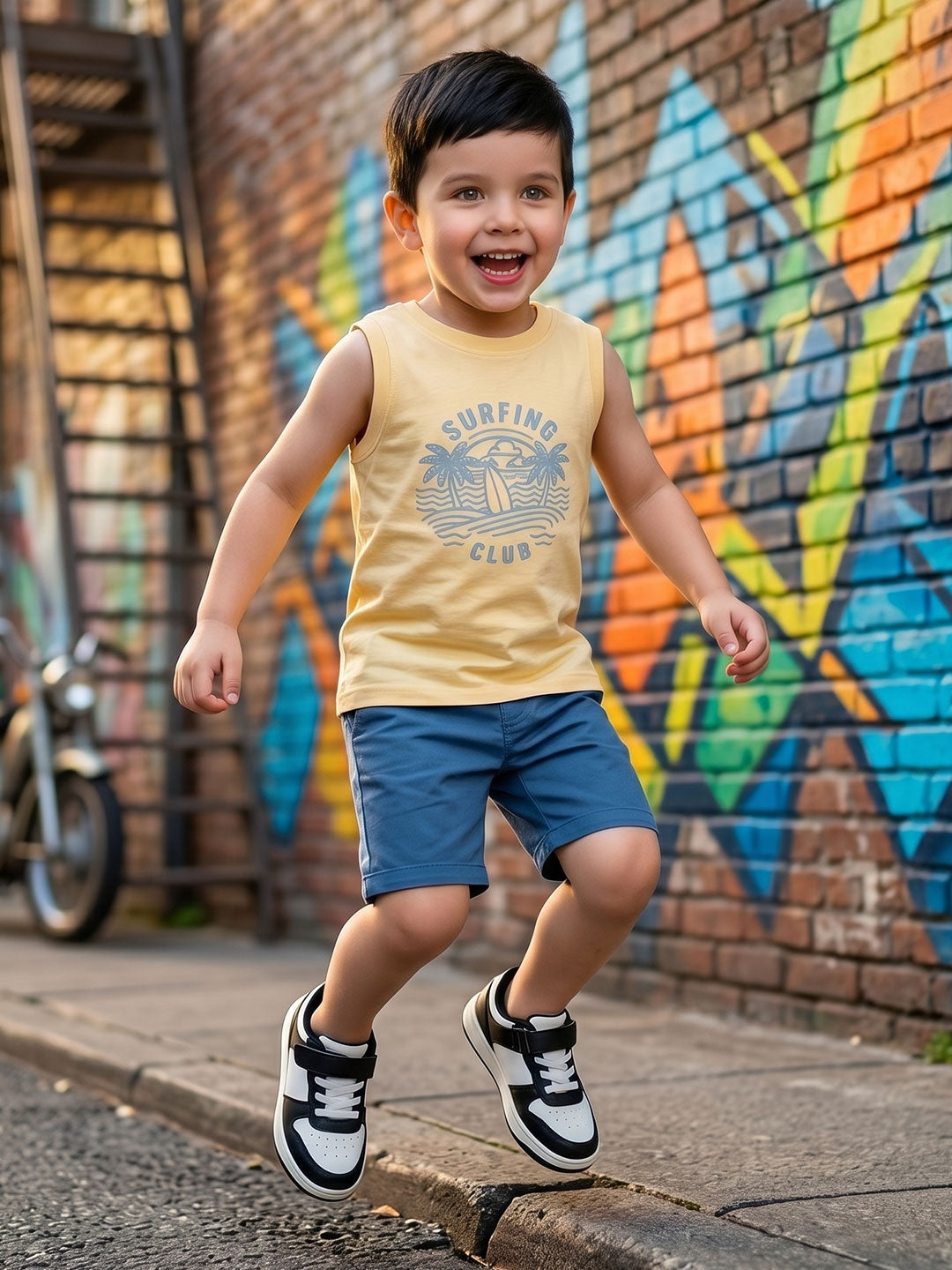 Coolbee Store Kids Boys Vest - Beige (KBSSVT1) – front view