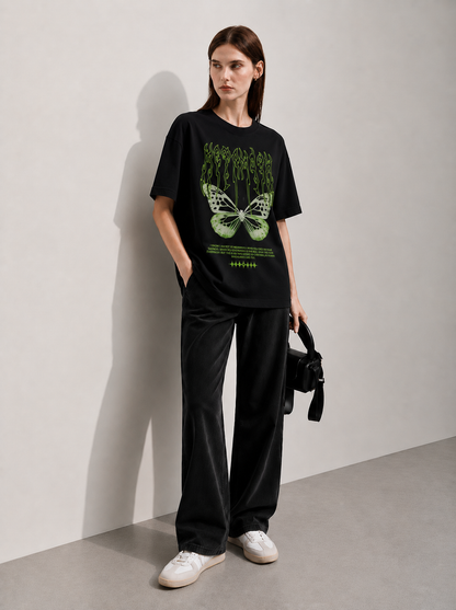 Cyber Morph Women Tee Black
