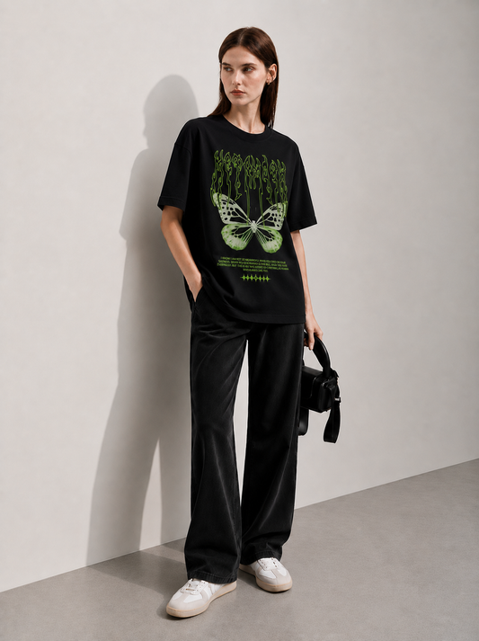 Cyber Morph Women Tee Black