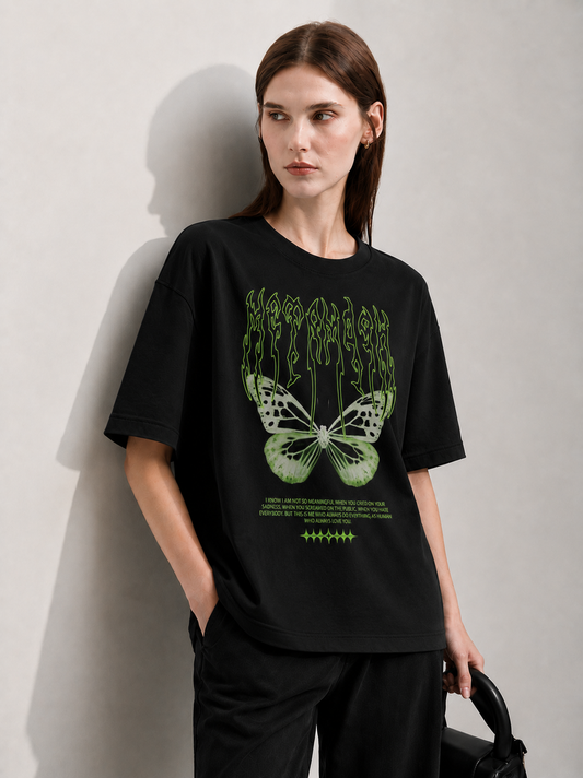 Cyber Morph Women Tee Black