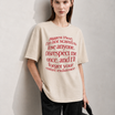 Zero Ties Women Tee Beige