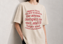Zero Ties Women Tee Beige