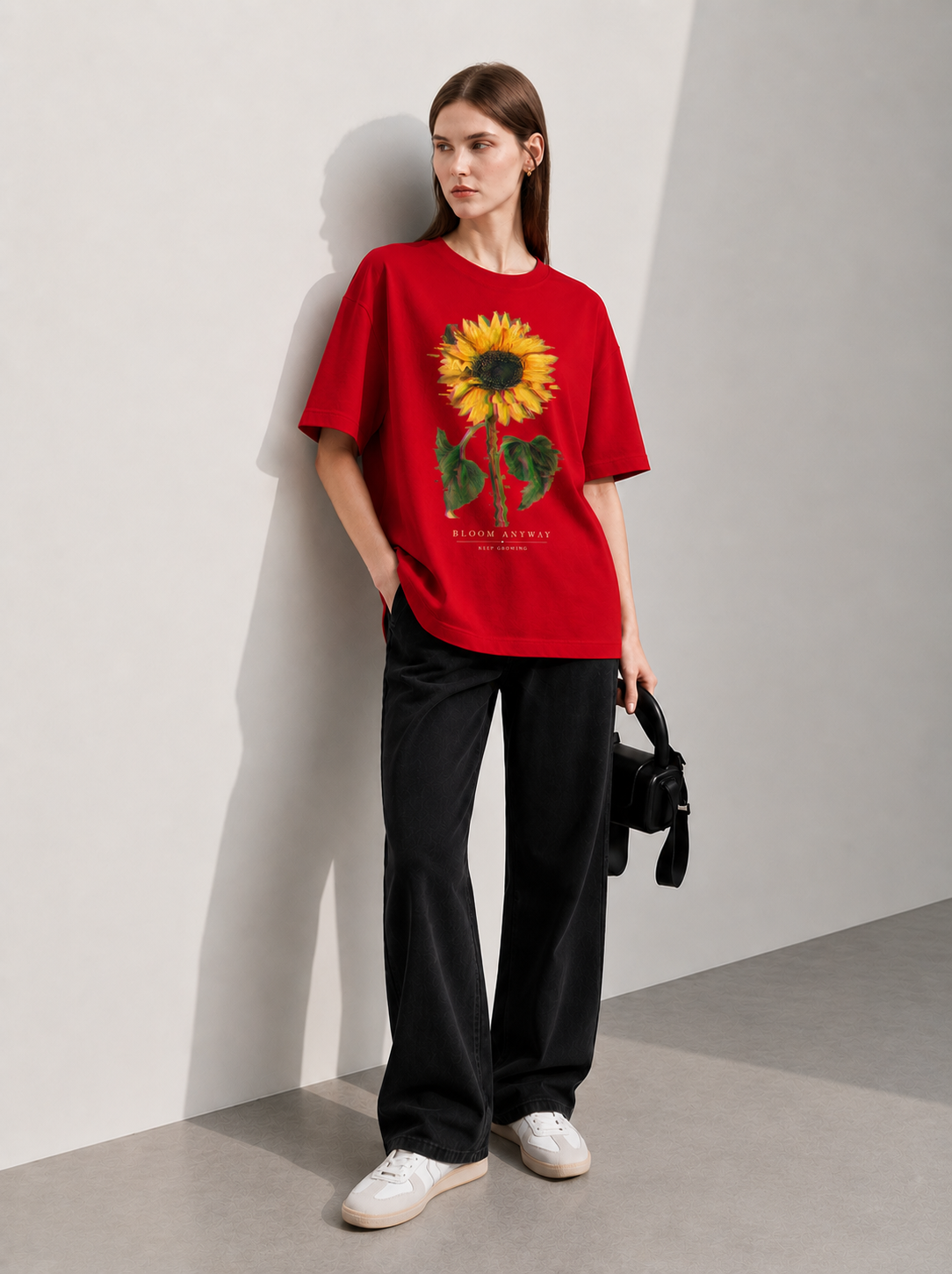 Bloom Anyway Women Tee Red