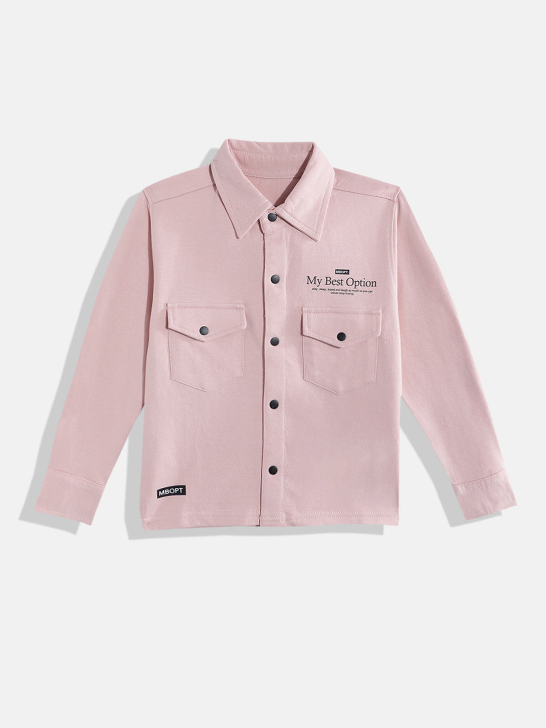 Coolbee Store Kids Boys Shirt - Peach (KBAW25S008) – back view