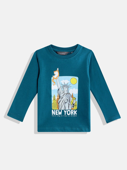 Coolbee Store Kids Boys T-Shirt - Teal (KBAW25TR5) – back view