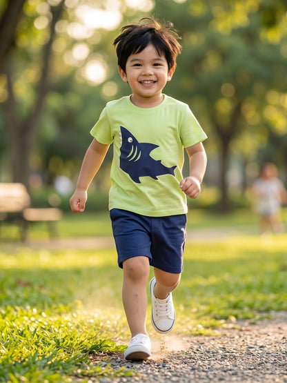 Coolbee Store Kids Boys Clothing Set - Green (CS011) – front view