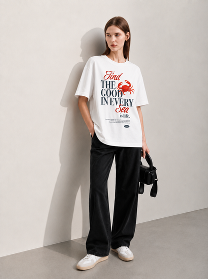 Sea Life Women Tee White
