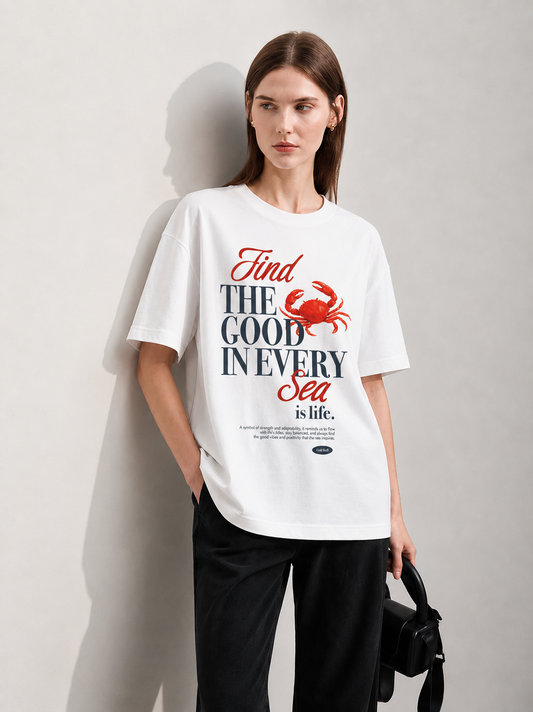 Sea Life Women Tee White