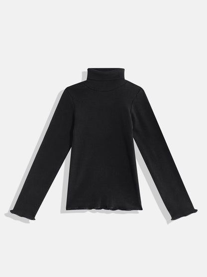 Coolbee Store Kids Girls Top - Black (KGAW5TOP2) – front view