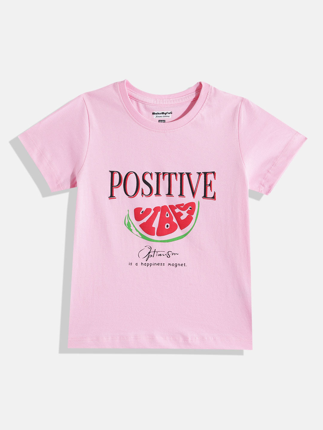 Coolbee Store Kids Girls T-Shirt - Pink (KGSS25TR537) – front view