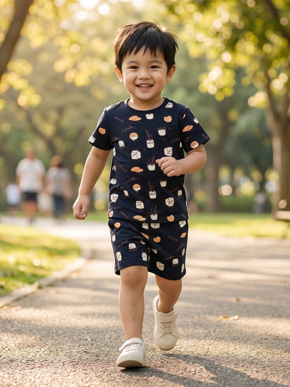 Coolbee Store Kids Boys Clothing Set - Navy (CS002) – front view