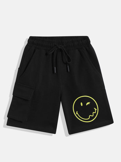 Coolbee Store Kids Boys Shorts - Black (KB4WLS223) – front view