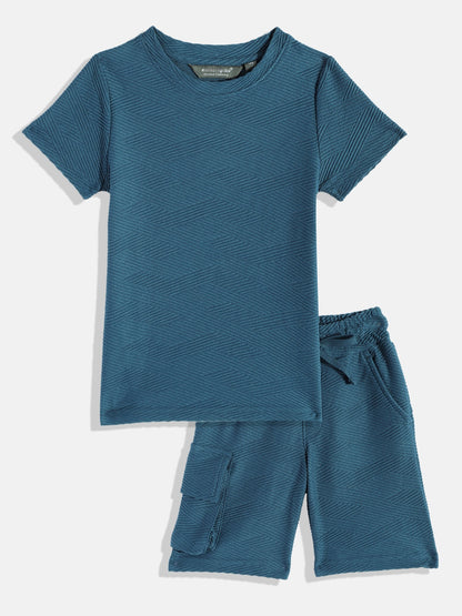 Coolbee Store Kids Boys Clothing Set - Dark Blue (KBSSCS402) – back view