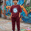 Kids Boys T-Shirt - Maroon (CSKT205)
