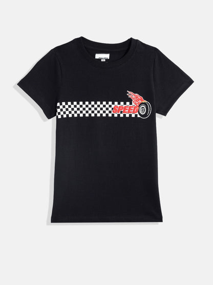Coolbee Store Kids Boys T-Shirt - Black (CSKT209) – back view