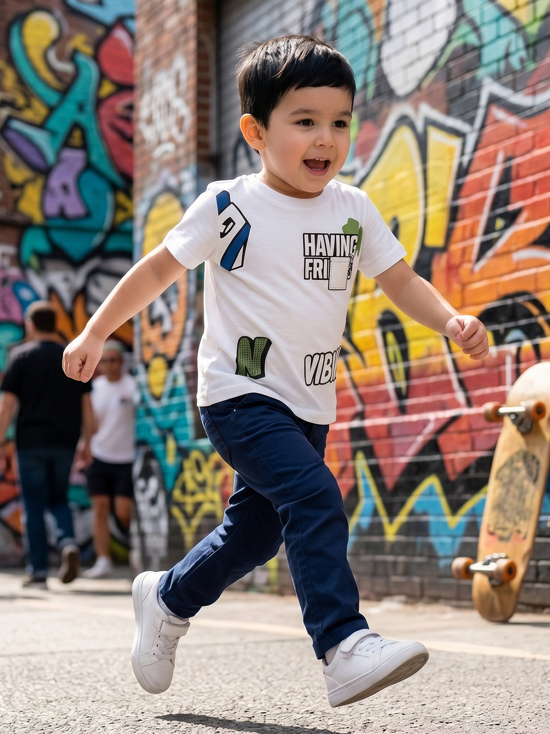 Coolbee Store Kids Boys T-Shirt - White (CSKT218) – front view