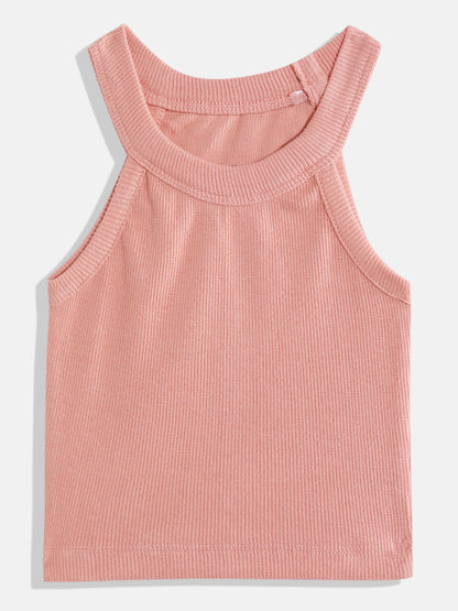 Coolbee Store Kids Girls Top - Orange (KG5TOP023) – front view