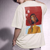 Cubist Bloom Oversize Tee White