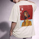 Cubist Bloom Oversize Tee White