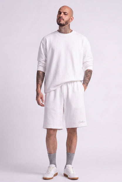 Cool Bee Regular Fit Shorts White for Men - Shorts Summer Casual India - Detail View