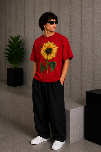 Bloom Anyway Tee Red