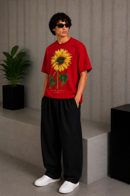 Bloom Anyway Tee Red