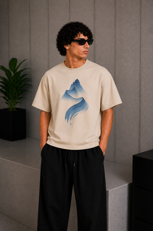 Mind Flow Tee Beige