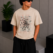 Grid Lock Tee Beige