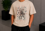 Grid Lock Tee Beige