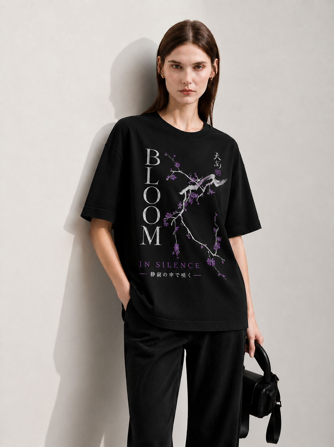 Bloom Women Tee Black