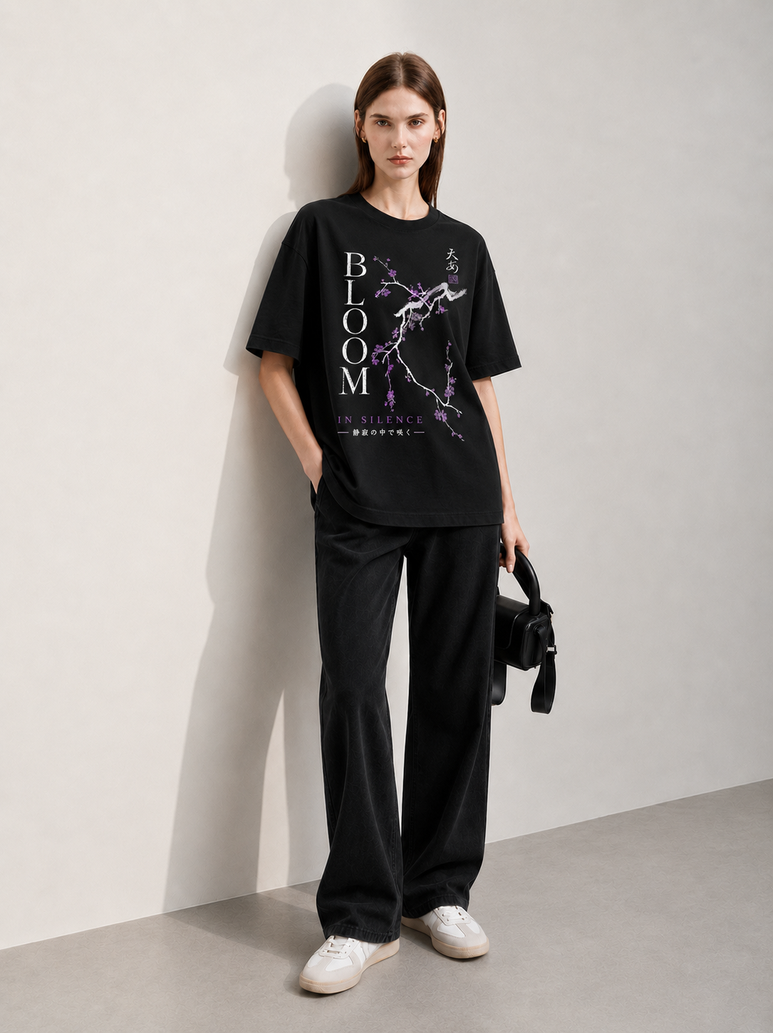 Bloom Women Tee Black