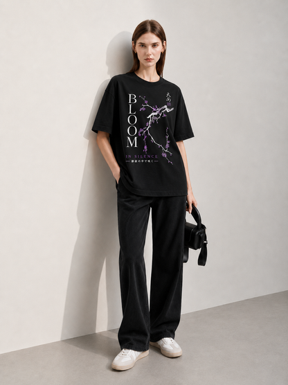 Bloom Women Tee Black