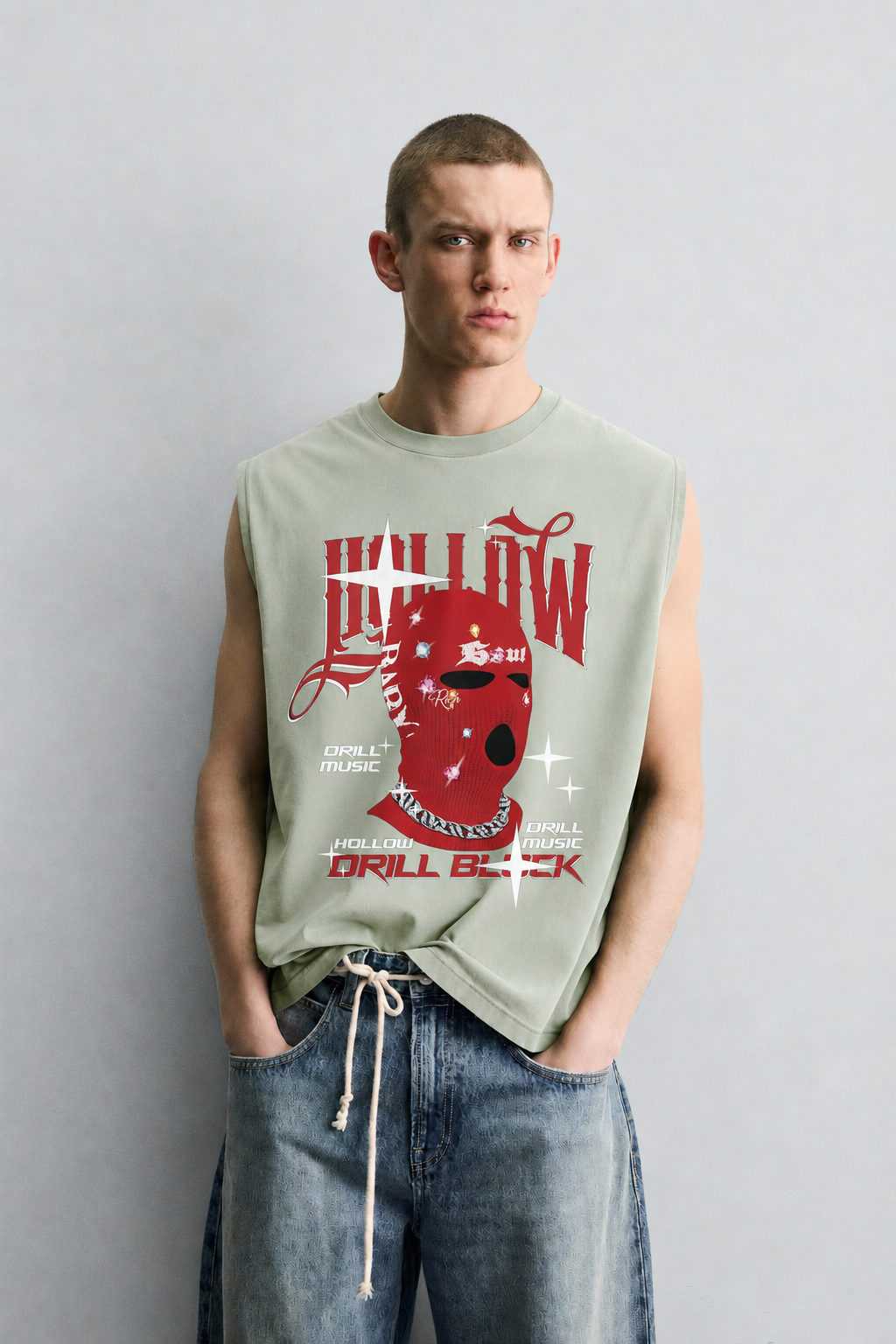Hollow Drill Tank Green